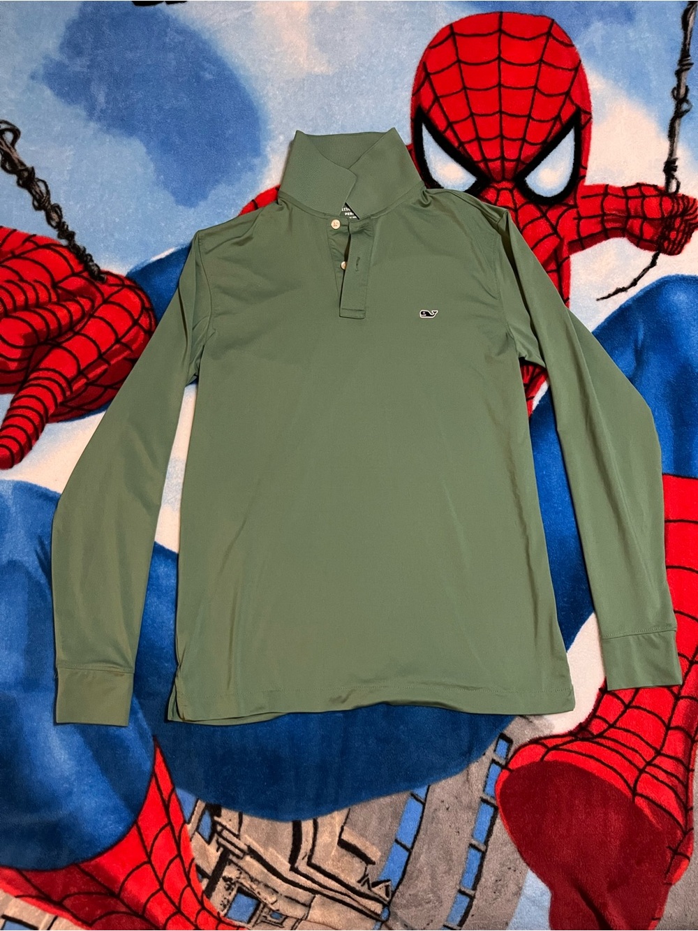 Vineyard Vines green Long-Sleeve Polo Shirt men’s size XS